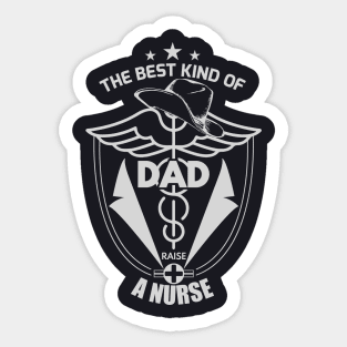 Dad Nurse Illustration Design Sticker